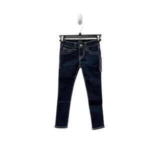 NWT‎ True Religion Girls Halle Lurex Mid Rise Super Skinny Jeans Size 5